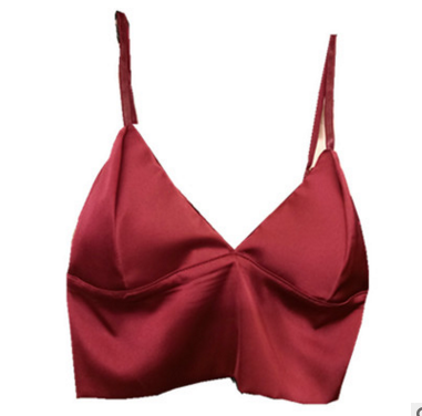 Satin Burgundy Bralette