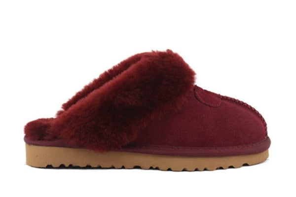 Wool Slippers Women Winter
