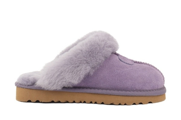 Wool Slippers Women Winter