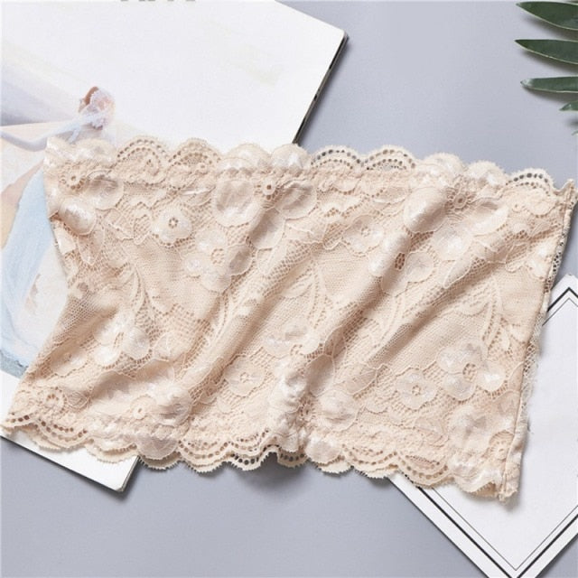 Sexy Strapless Wrap Lace Bralette